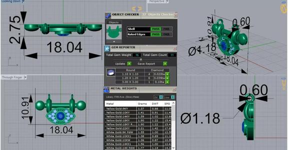 Gold Evil Eye Pendant with Diamonds Blue Sapphires Model jp0125