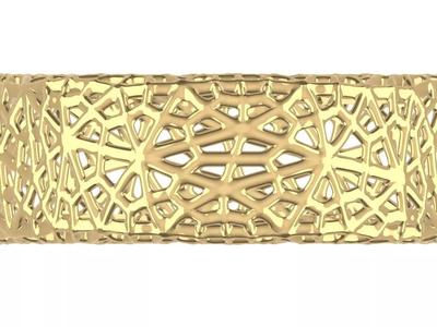 Modern jali ring stl file verified