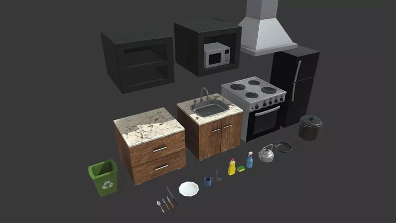Kitchen assets mini pack