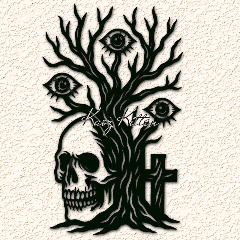 All Seeing Spooky Tree Wall Art Home Decor