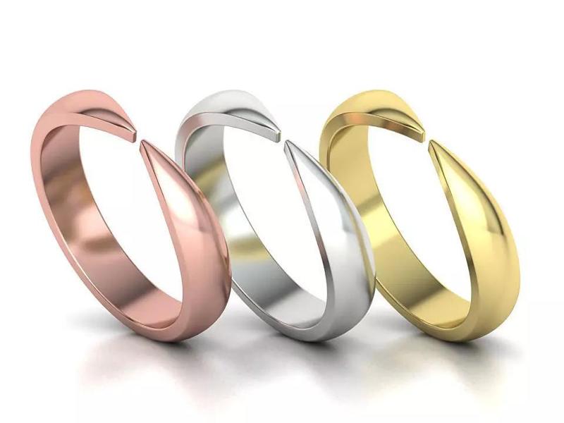 Open Wedding Band Ring  printable 3dmodel