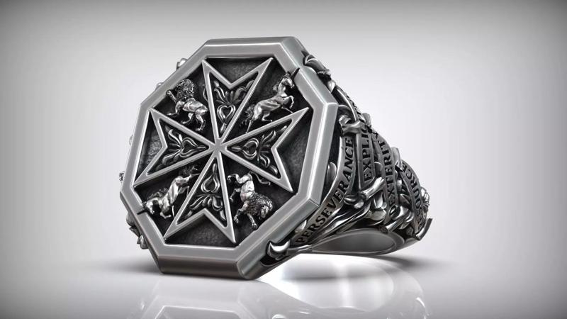 Order of the Hospital of Saint John Maltese Cross Signet