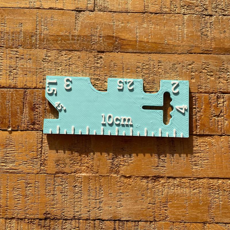 Hem style sewing seam ruler/gauge #3