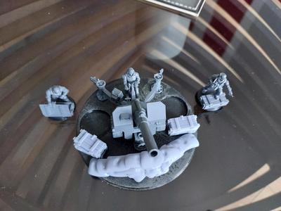100mm siege artillery base with 2no. x 25mm slots