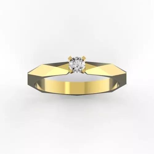 engagement-ring-3-mm-diamond solitaire diamond ring gold