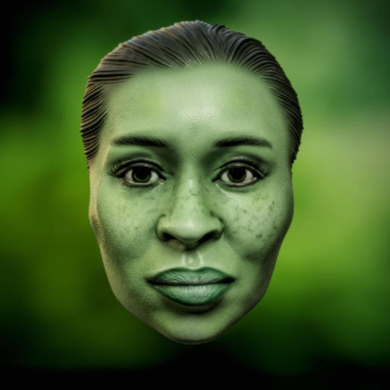 (Halloween Mask) Wicked 2024 Wicked Witch of the West Cynthia Erivo Mask