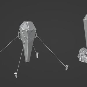 Fantasy 28mm Scale Floating Crystal STL – Mystical Terrain Piece for Miniature Tabletop Gaming & RPGs