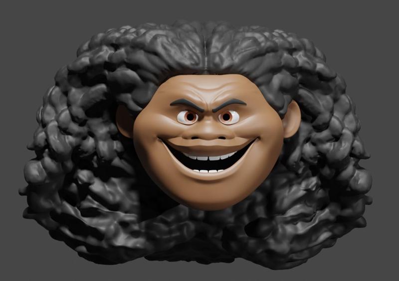 Maui Head for cosplays ( bald version )