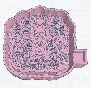 Mickey and Minnie Freshie mold