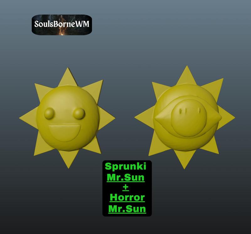 Sprunki: Mr.Sun + Horror Mr.Sun