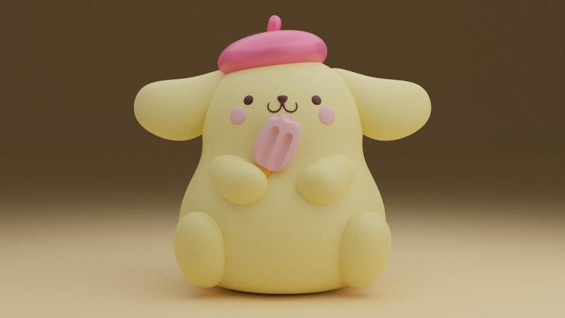 Pompompurin sanrio summer figure