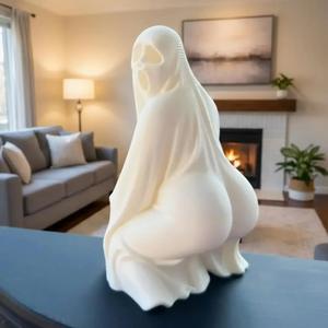 Twerking Ghost STL - Funny Halloween Figurine with Scream Mask for 3D Printing