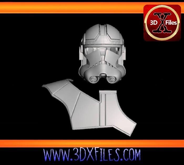 Star Wars - AT-TE Phase 2 Clone Trooper Helmet and Pauldron