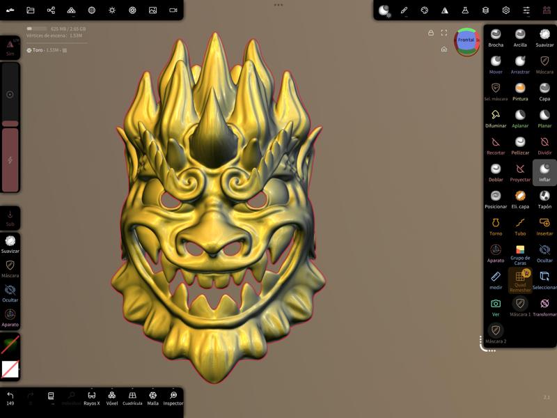 Raijin mask