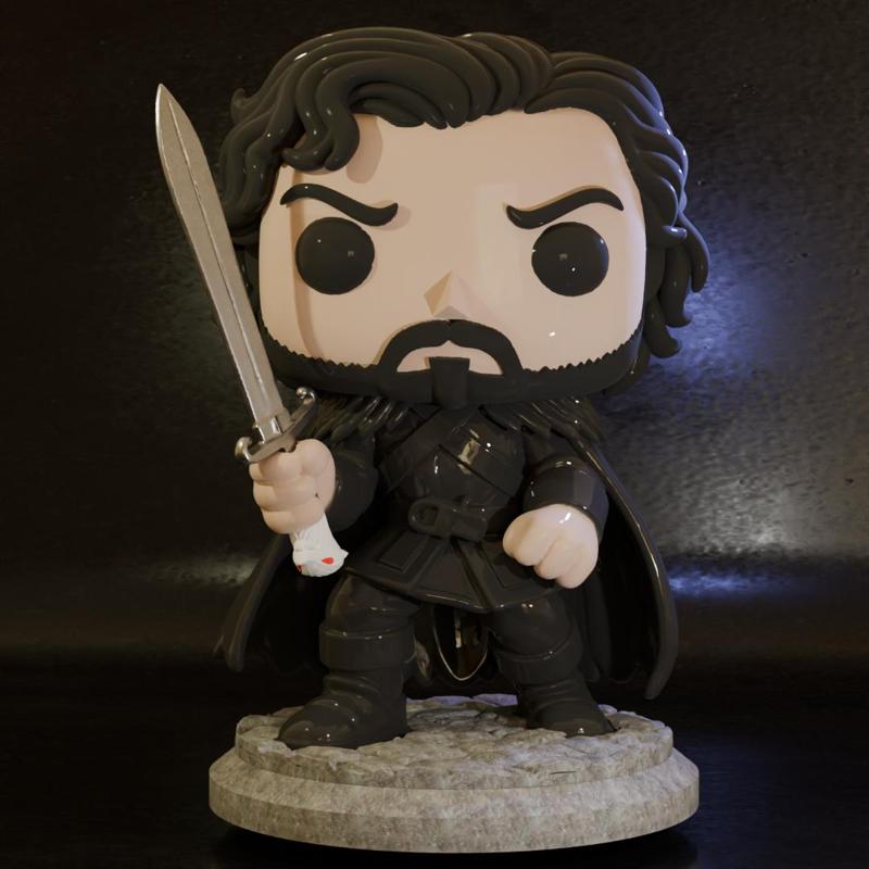 Funko Jon Snow Fanart GOT