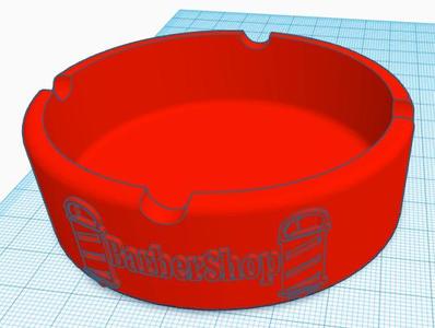 BarberShop Ashtray