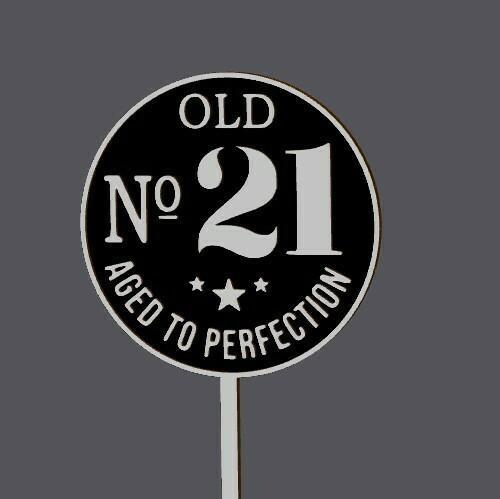 Cake Topper - 21st Birthday - Old 21