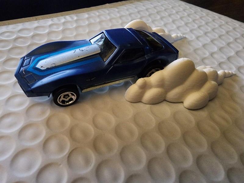 Car Smoke Tire Burnout - For 1/64 scale Hotwheels/Matchbox cars, die cast car models