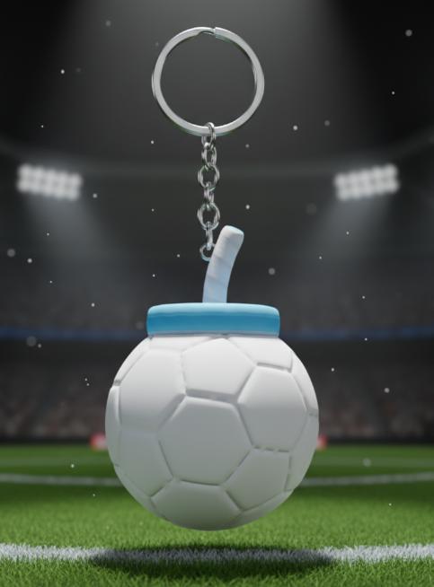 Soccer Ball Bomb Keychain - Sports Explosive Design - Video Game Style - Ready to Print