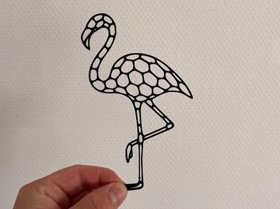 Pink Flamingo - Voronoi Style