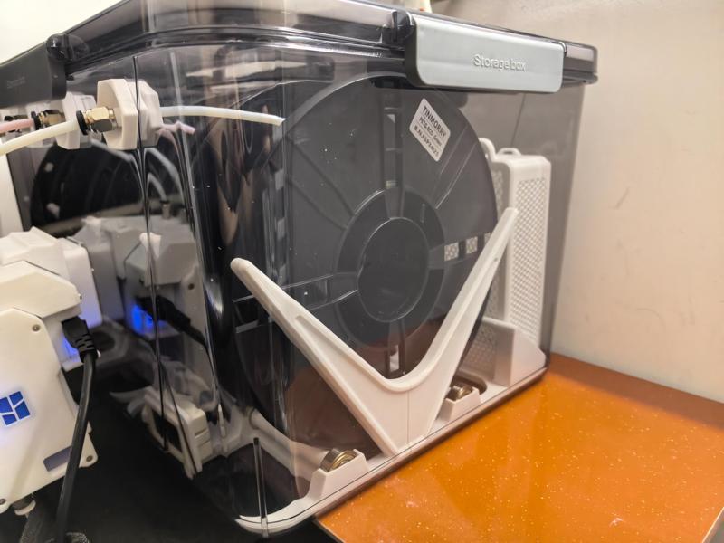 Four-spool filament dryer box