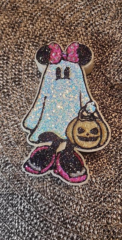 Minnie Mouse Ghost with Shoes Freshie Mold - 3D Model Mold Box for Silicone Freshie Moulds