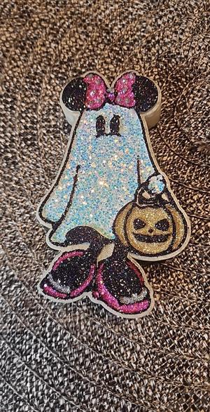 Minnie Mouse Ghost with Shoes Freshie Mold - 3D Model Mold Box for Silicone Freshie Moulds