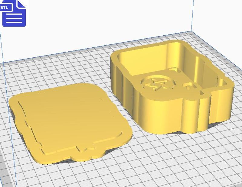 2pc Spell book Bath Bomb Press Mold