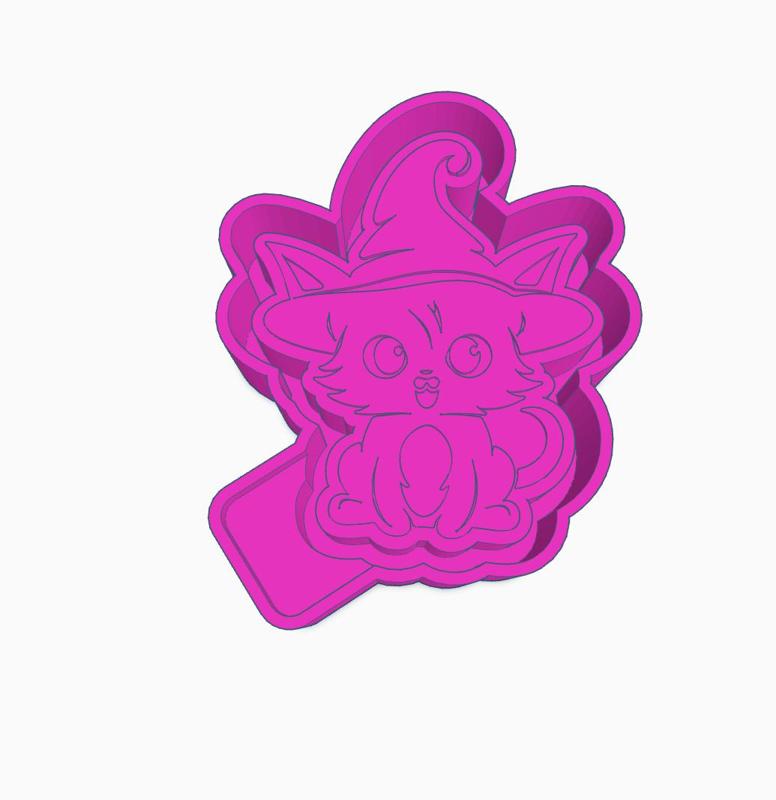 Cat Witch Mold Housing STL
