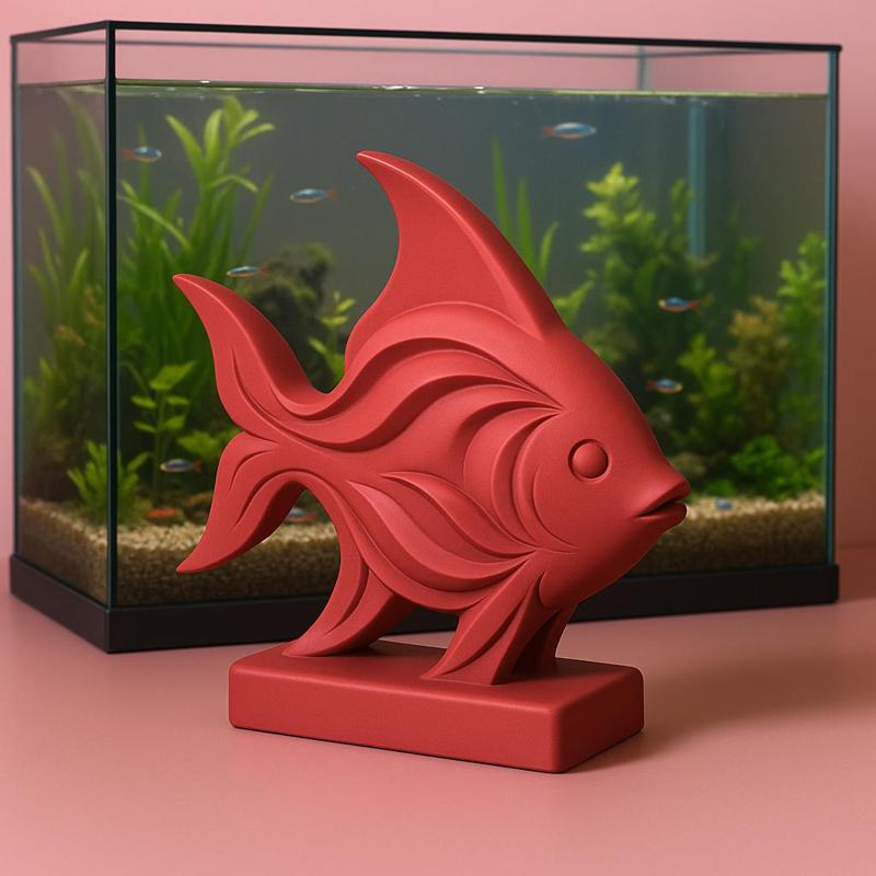 Modern Fish Sculpture – 3D Printable Decorative Statue