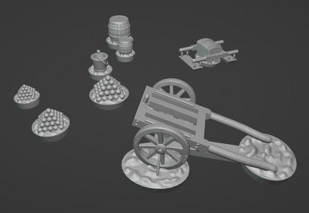AWI Artillery Base Props
