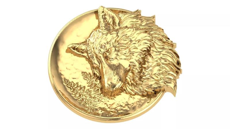 WOLF IN FORAST PANDENT