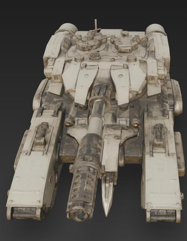 🛡️ Heavy Scorcher Tank - Futuristic Combat Vehicle