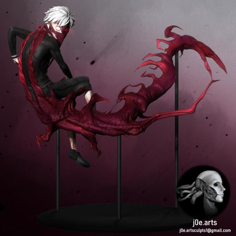 Tokyo Ghoul :Centipede Kaneki Statue