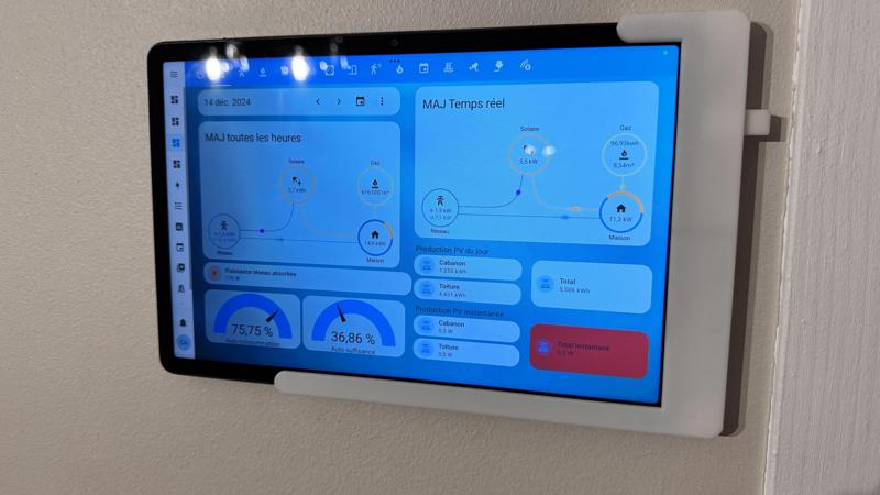 Wall mount Xiaomi Pad SE 11" with magnetic USB