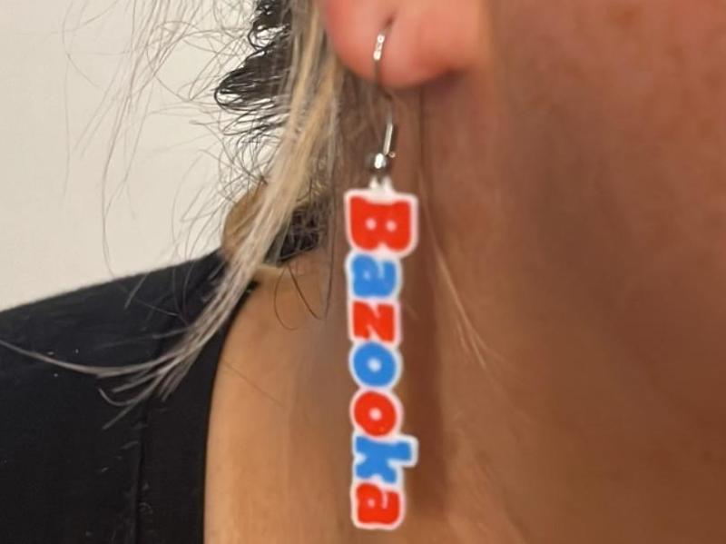 Bazooka Bubble Gum Earring