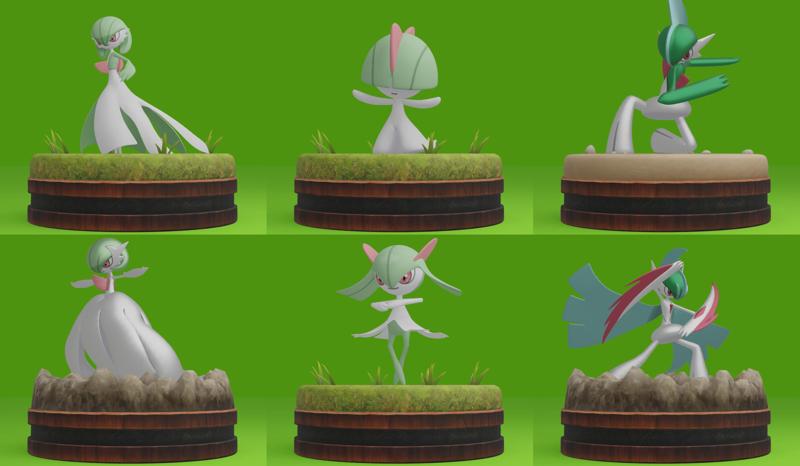 BUNDLE POKEMON RALTS - KIRLIA - GARDEVOIR - GALLADE - MEGA GARDEVOIR - MEGA GALLADE