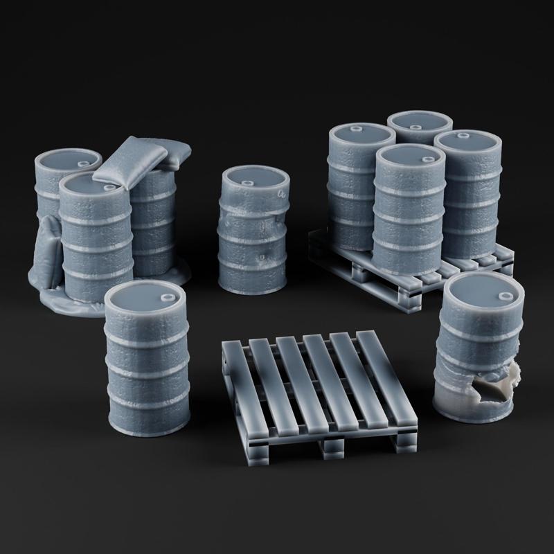 Barrels & Pallets - STL Pack