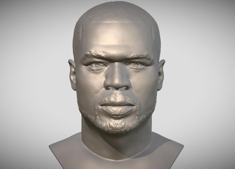 50 Cent bust for 3D printing