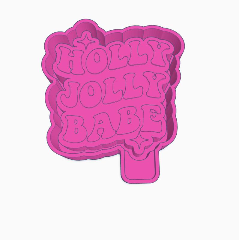 Holly Jolly Babe Mold Housing STL