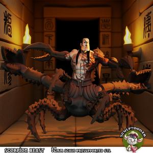 Scorpion Beast - 32mm scale pre-supported miniature