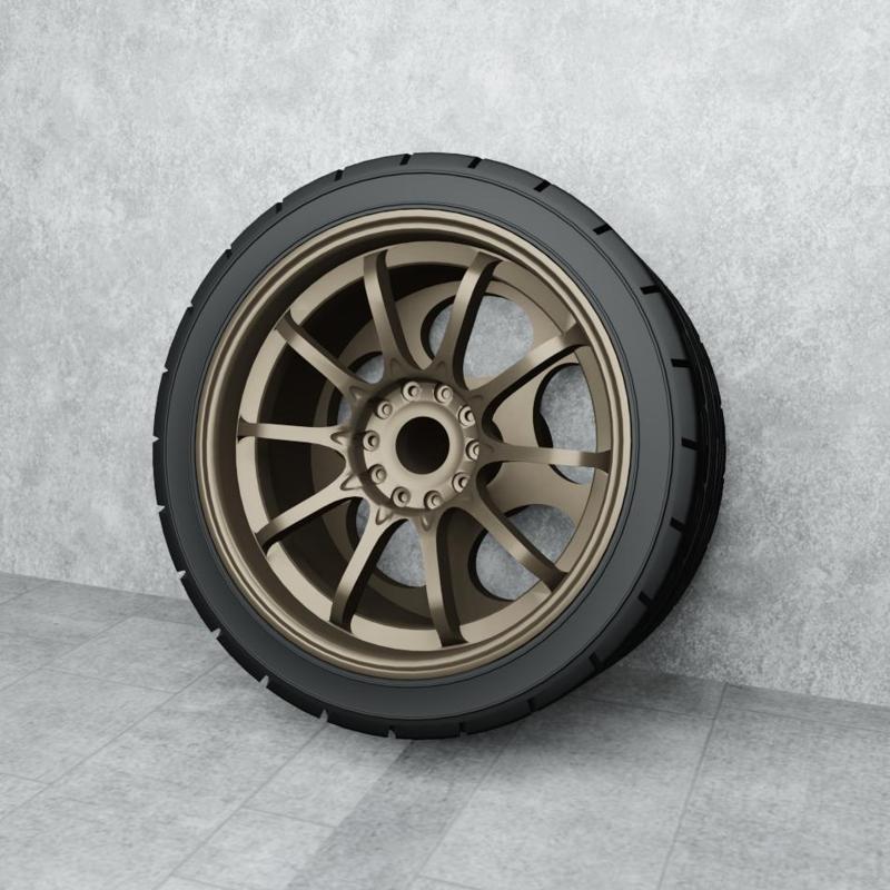 VOLK CE28 + Tire Full Resin