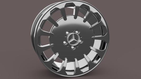 MERCEDES RIM 3D MODELING STL