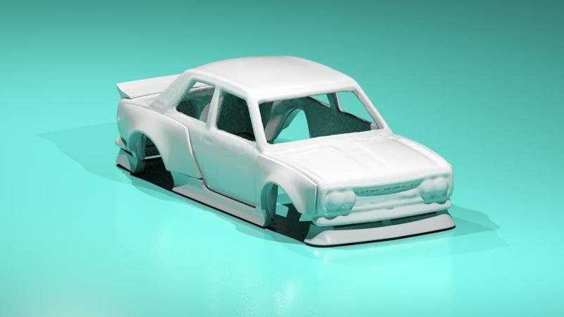 Datsun 510 BN Sport Style Wide Kit For Hotwheels