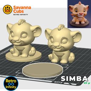 Simba - 3D figure Savanna Cubs Retro Infinity (90mm) : vinyl collectible