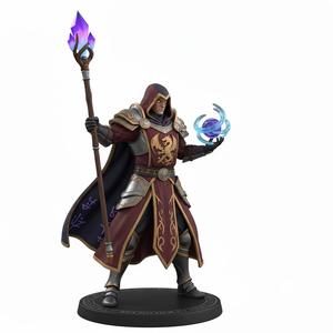 Fantasy Spellcaster Figure | Heroic Sorcerer Rival Miniature 3D Print