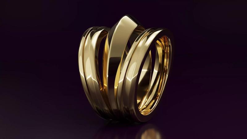 free form ring N44