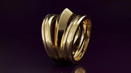 free form ring N44
