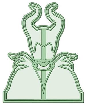 Malefica 3 cookie cutter