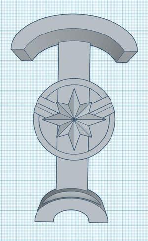 Captain Marvel - LoungeFly/Minnie Ear Display hook